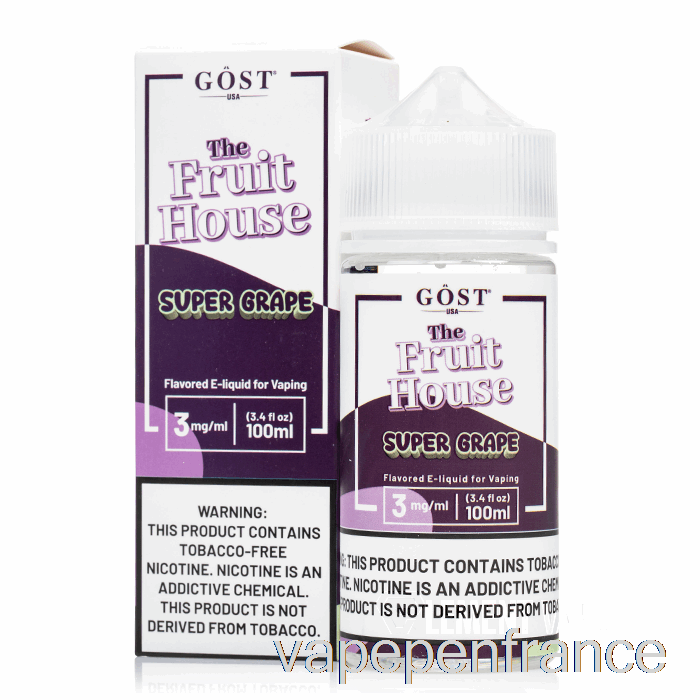 Super Raisin - La Maison Fruitière - Vapeur Gost - Stylo Vape 100 Ml 0 Mg